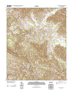 Camp Austin Tennessee Historical topographic map, 1:24000 scale, 7.5 X 7.5 Minute, Year 2013