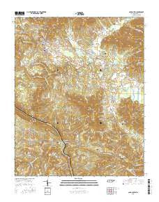 Camp Austin Tennessee Current topographic map, 1:24000 scale, 7.5 X 7.5 Minute, Year 2016