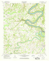 Campaign Tennessee Historical topographic map, 1:24000 scale, 7.5 X 7.5 Minute, Year 1960