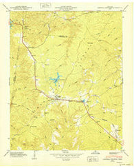 Campbell Junction Tennessee Historical topographic map, 1:24000 scale, 7.5 X 7.5 Minute, Year 1950