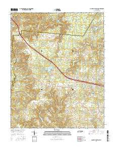 Campbell Junction Tennessee Current topographic map, 1:24000 scale, 7.5 X 7.5 Minute, Year 2016