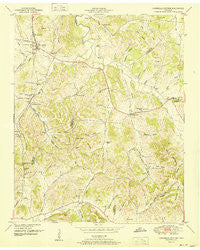 Campbells Station Tennessee Historical topographic map, 1:24000 scale, 7.5 X 7.5 Minute, Year 1951