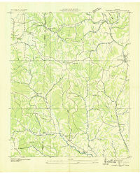 Campbellsville Tennessee Historical topographic map, 1:24000 scale, 7.5 X 7.5 Minute, Year 1936