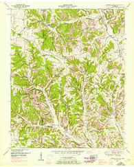 Campbellsville Tennessee Historical topographic map, 1:24000 scale, 7.5 X 7.5 Minute, Year 1951