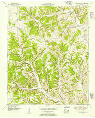 Campbellsville Tennessee Historical topographic map, 1:24000 scale, 7.5 X 7.5 Minute, Year 1951