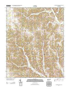 Campbellsville Tennessee Historical topographic map, 1:24000 scale, 7.5 X 7.5 Minute, Year 2013