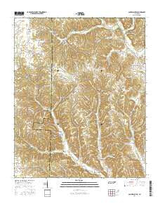 Campbellsville Tennessee Current topographic map, 1:24000 scale, 7.5 X 7.5 Minute, Year 2016