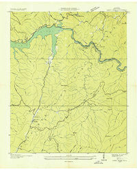 Caney Creek Tennessee Historical topographic map, 1:24000 scale, 7.5 X 7.5 Minute, Year 1935