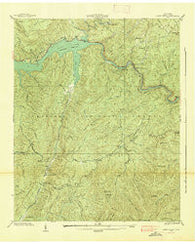 Caney Creek Tennessee Historical topographic map, 1:24000 scale, 7.5 X 7.5 Minute, Year 1938