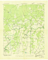Capitol Hill Tennessee Historical topographic map, 1:24000 scale, 7.5 X 7.5 Minute, Year 1936