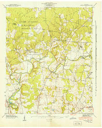 Capitol Hill Tennessee Historical topographic map, 1:24000 scale, 7.5 X 7.5 Minute, Year 1941