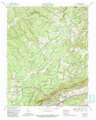 Cardiff Tennessee Historical topographic map, 1:24000 scale, 7.5 X 7.5 Minute, Year 1968