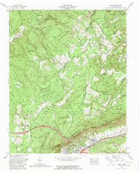 Cardiff Tennessee Historical topographic map, 1:24000 scale, 7.5 X 7.5 Minute, Year 1968