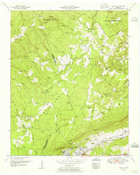 Cardiff Tennessee Historical topographic map, 1:24000 scale, 7.5 X 7.5 Minute, Year 1952