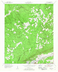 Cardiff Tennessee Historical topographic map, 1:24000 scale, 7.5 X 7.5 Minute, Year 1952