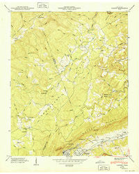 Cardiff Tennessee Historical topographic map, 1:24000 scale, 7.5 X 7.5 Minute, Year 1949