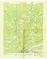 Cardiff Tennessee Historical topographic map, 1:24000 scale, 7.5 X 7.5 Minute, Year 1936