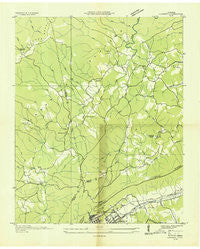Cardiff Tennessee Historical topographic map, 1:24000 scale, 7.5 X 7.5 Minute, Year 1936