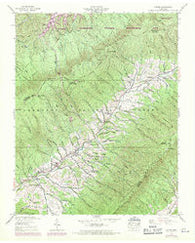 Carter Tennessee Historical topographic map, 1:24000 scale, 7.5 X 7.5 Minute, Year 1938