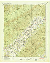 Carter Tennessee Historical topographic map, 1:24000 scale, 7.5 X 7.5 Minute, Year 1938