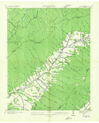 Carter Tennessee Historical topographic map, 1:24000 scale, 7.5 X 7.5 Minute, Year 1935