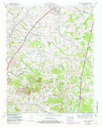 Carters Creek Tennessee Historical topographic map, 1:24000 scale, 7.5 X 7.5 Minute, Year 1965