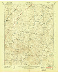 Carters Creek Tennessee Historical topographic map, 1:24000 scale, 7.5 X 7.5 Minute, Year 1941