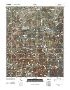 Carters Creek Tennessee Historical topographic map, 1:24000 scale, 7.5 X 7.5 Minute, Year 2010