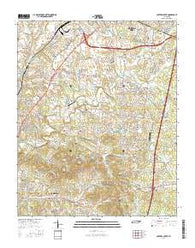 Carters Creek Tennessee Current topographic map, 1:24000 scale, 7.5 X 7.5 Minute, Year 2016