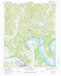 Carthage Tennessee Historical topographic map, 1:24000 scale, 7.5 X 7.5 Minute, Year 1968