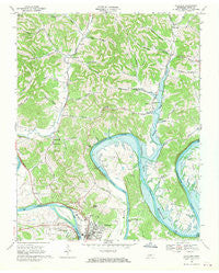 Carthage Tennessee Historical topographic map, 1:24000 scale, 7.5 X 7.5 Minute, Year 1968