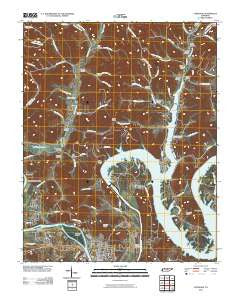 Carthage Tennessee Historical topographic map, 1:24000 scale, 7.5 X 7.5 Minute, Year 2010