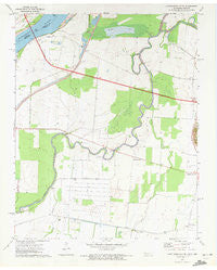 Caruthersville SE Tennessee Historical topographic map, 1:24000 scale, 7.5 X 7.5 Minute, Year 1971