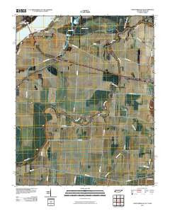 Caruthersville SE Tennessee Historical topographic map, 1:24000 scale, 7.5 X 7.5 Minute, Year 2010