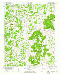 Cassville Tennessee Historical topographic map, 1:24000 scale, 7.5 X 7.5 Minute, Year 1960