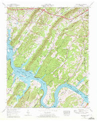 Cave Creek Tennessee Historical topographic map, 1:24000 scale, 7.5 X 7.5 Minute, Year 1968