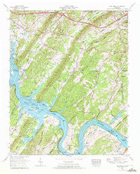 Cave Creek Tennessee Historical topographic map, 1:24000 scale, 7.5 X 7.5 Minute, Year 1968