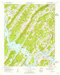 Cave Creek Tennessee Historical topographic map, 1:24000 scale, 7.5 X 7.5 Minute, Year 1953