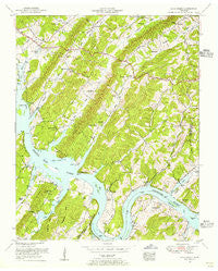 Cave Creek Tennessee Historical topographic map, 1:24000 scale, 7.5 X 7.5 Minute, Year 1953