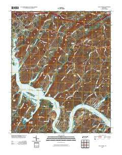 Cave Creek Tennessee Historical topographic map, 1:24000 scale, 7.5 X 7.5 Minute, Year 2010