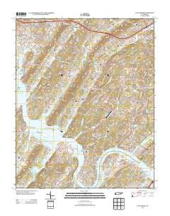 Cave Creek Tennessee Historical topographic map, 1:24000 scale, 7.5 X 7.5 Minute, Year 2013
