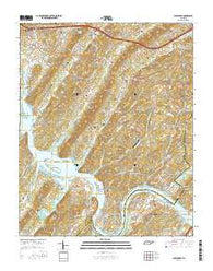 Cave Creek Tennessee Current topographic map, 1:24000 scale, 7.5 X 7.5 Minute, Year 2016