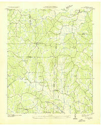 Cavvia Tennessee Historical topographic map, 1:24000 scale, 7.5 X 7.5 Minute, Year 1936