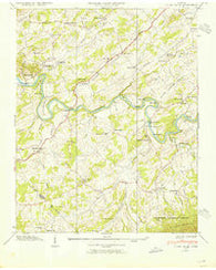 Cedar Creek Tennessee Historical topographic map, 1:24000 scale, 7.5 X 7.5 Minute, Year 1939