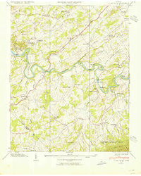 Cedar Creek Tennessee Historical topographic map, 1:24000 scale, 7.5 X 7.5 Minute, Year 1939