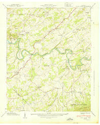 Cedar Creek Tennessee Historical topographic map, 1:24000 scale, 7.5 X 7.5 Minute, Year 1939