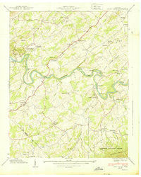 Cedar Creek Tennessee Historical topographic map, 1:24000 scale, 7.5 X 7.5 Minute, Year 1939