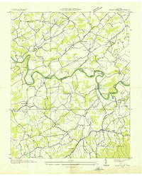Cedar Creek Tennessee Historical topographic map, 1:24000 scale, 7.5 X 7.5 Minute, Year 1935