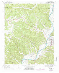 Celina Tennessee Historical topographic map, 1:24000 scale, 7.5 X 7.5 Minute, Year 1968