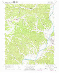 Celina Tennessee Historical topographic map, 1:24000 scale, 7.5 X 7.5 Minute, Year 1968